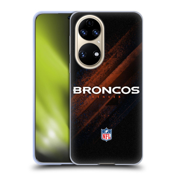 NFL Denver Broncos Logo Blur Soft Gel Case for Huawei P50