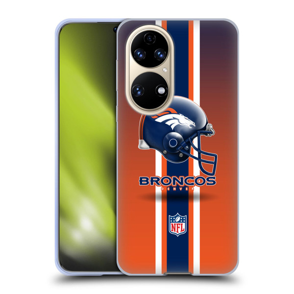 NFL Denver Broncos Logo Helmet Soft Gel Case for Huawei P50
