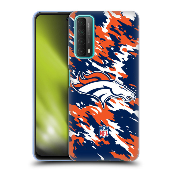 NFL Denver Broncos Logo Camou Soft Gel Case for Huawei P Smart (2021)