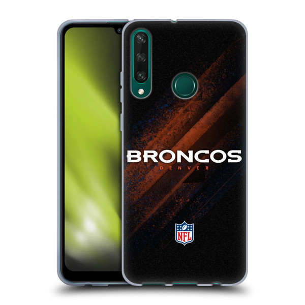 NFL Denver Broncos Logo Blur Soft Gel Case for Huawei Y6p