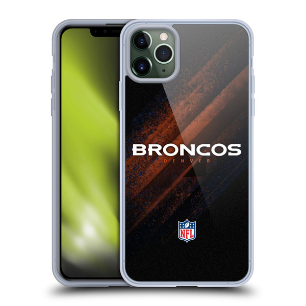 NFL Denver Broncos Logo Blur Soft Gel Case for Apple iPhone 11 Pro Max
