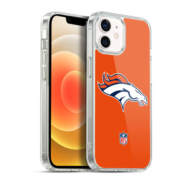 NFL Denver Broncos Logo Plain Soft Gel Case for Apple iPhone 12 / iPhone 12 Pro & MagSafe
