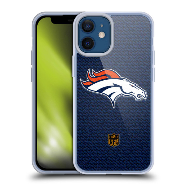 NFL Denver Broncos Logo Football Soft Gel Case for Apple iPhone 12 Mini