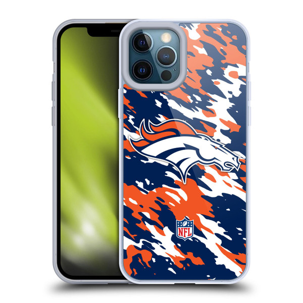 NFL Denver Broncos Logo Camou Soft Gel Case for Apple iPhone 12 Pro Max