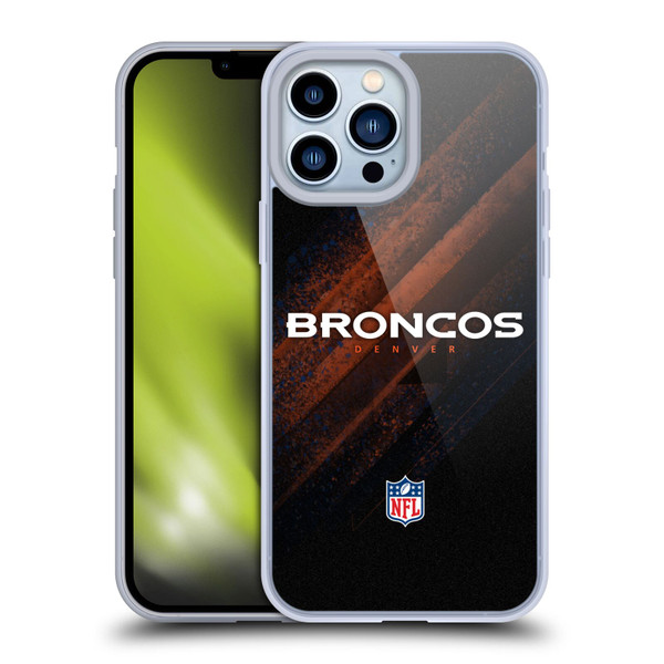 NFL Denver Broncos Logo Blur Soft Gel Case for Apple iPhone 13 Pro Max