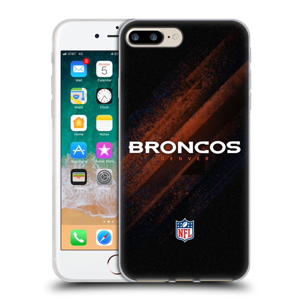 NFL Denver Broncos Logo Blur Soft Gel Case for Apple iPhone 7 Plus / iPhone 8 Plus