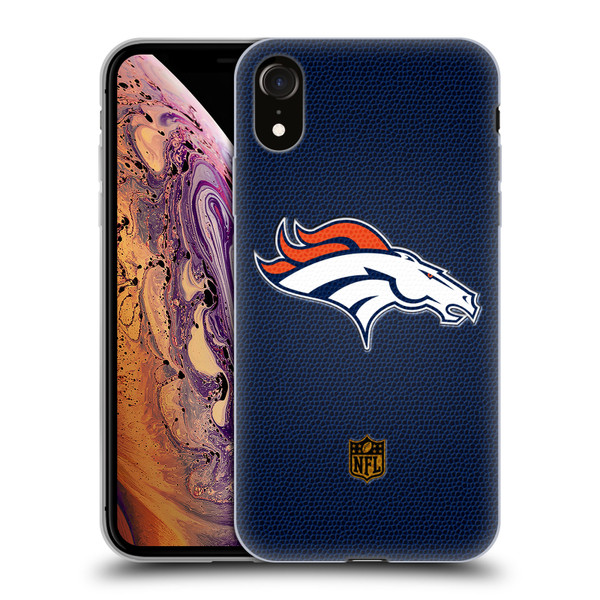 NFL Denver Broncos Logo Football Soft Gel Case for Apple iPhone XR