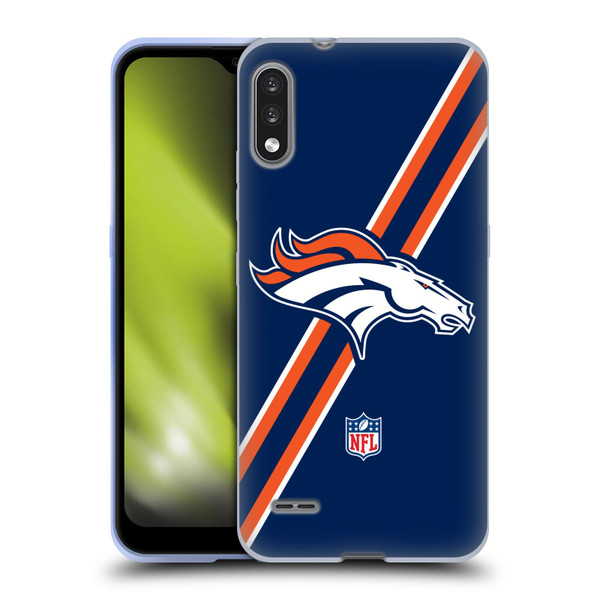 NFL Denver Broncos Logo Stripes Soft Gel Case for LG K22
