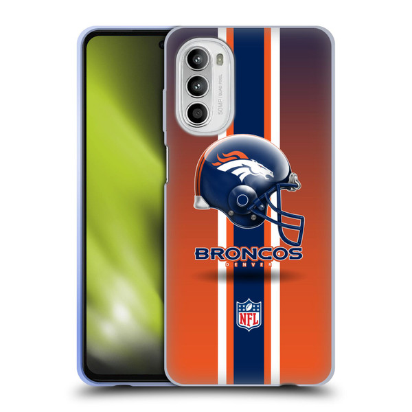 NFL Denver Broncos Logo Helmet Soft Gel Case for Motorola Moto G52