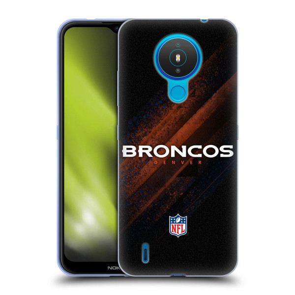 NFL Denver Broncos Logo Blur Soft Gel Case for Nokia 1.4