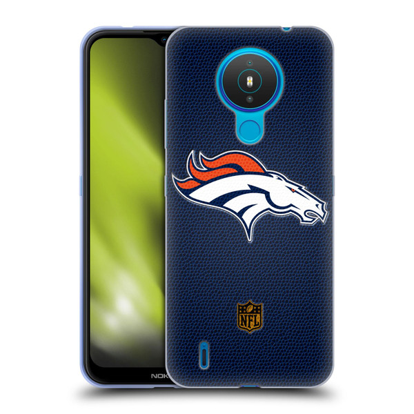 NFL Denver Broncos Logo Football Soft Gel Case for Nokia 1.4