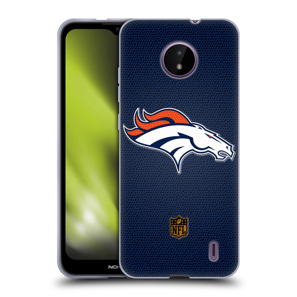 NFL Denver Broncos Logo Football Soft Gel Case for Nokia C10 / C20