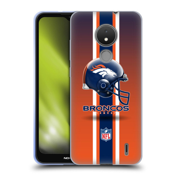 NFL Denver Broncos Logo Helmet Soft Gel Case for Nokia C21