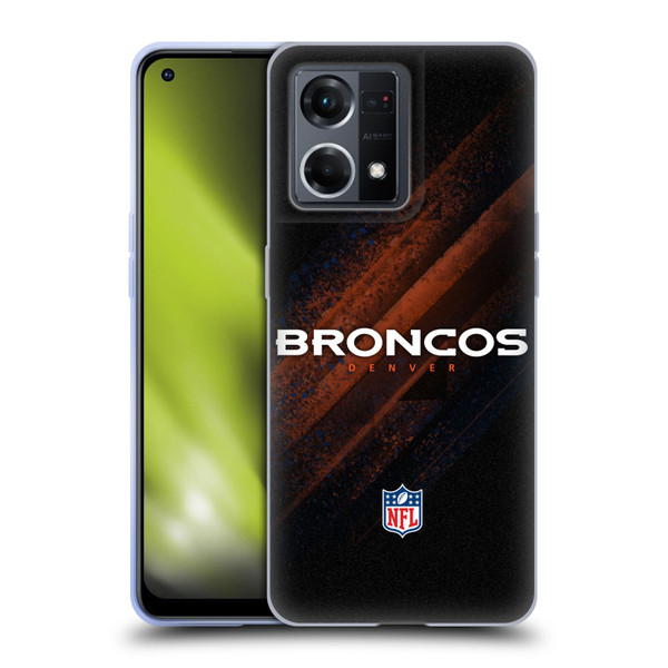 NFL Denver Broncos Logo Blur Soft Gel Case for OPPO Reno8 4G