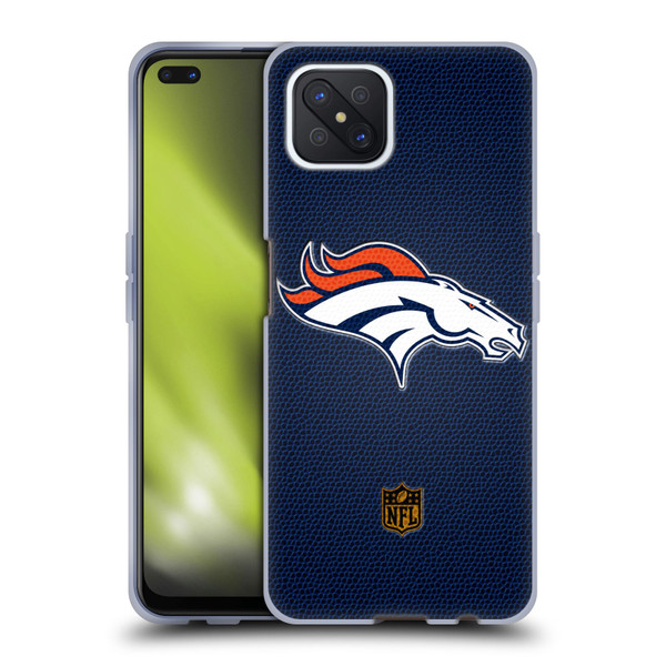 NFL Denver Broncos Logo Football Soft Gel Case for OPPO Reno4 Z 5G
