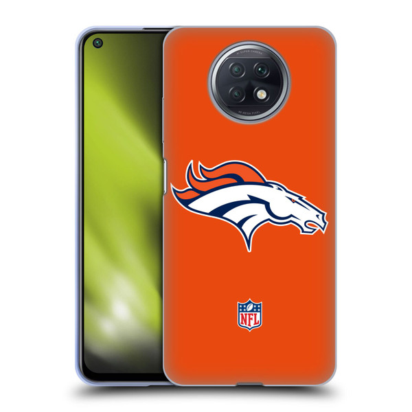 NFL Denver Broncos Logo Plain Soft Gel Case for Xiaomi Redmi Note 9T 5G