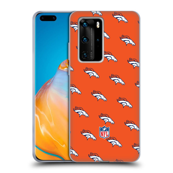 NFL Denver Broncos Artwork Patterns Soft Gel Case for Huawei P40 Pro / P40 Pro Plus 5G