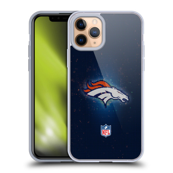 NFL Denver Broncos Artwork LED Soft Gel Case for Apple iPhone 11 Pro