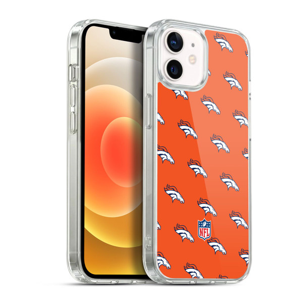 NFL Denver Broncos Artwork Patterns Soft Gel Case for Apple iPhone 12 / iPhone 12 Pro & MagSafe