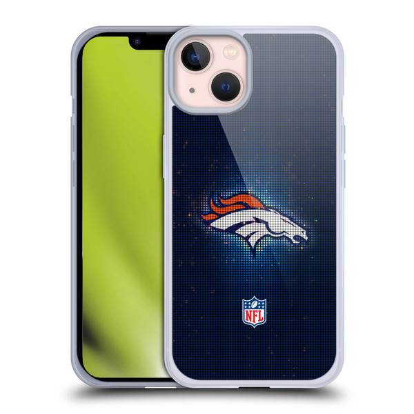 NFL Denver Broncos Artwork LED Soft Gel Case for Apple iPhone 13