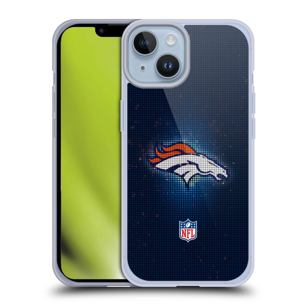 NFL Denver Broncos Artwork LED Soft Gel Case for Apple iPhone 14