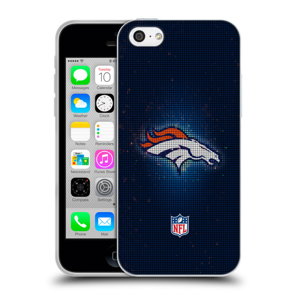NFL Denver Broncos Artwork LED Soft Gel Case for Apple iPhone 5c