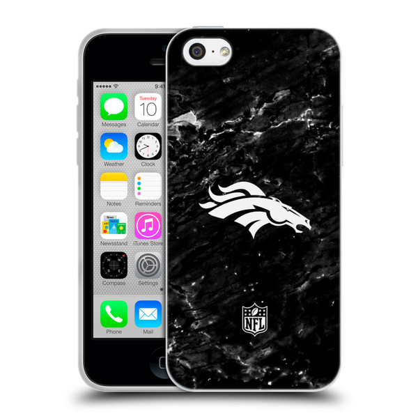 NFL Denver Broncos Artwork Marble Soft Gel Case for Apple iPhone 5c