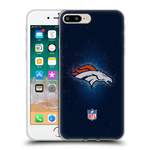 NFL Denver Broncos Artwork LED Soft Gel Case for Apple iPhone 7 Plus / iPhone 8 Plus