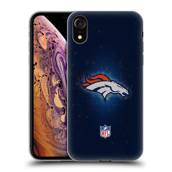 NFL Denver Broncos Artwork LED Soft Gel Case for Apple iPhone XR