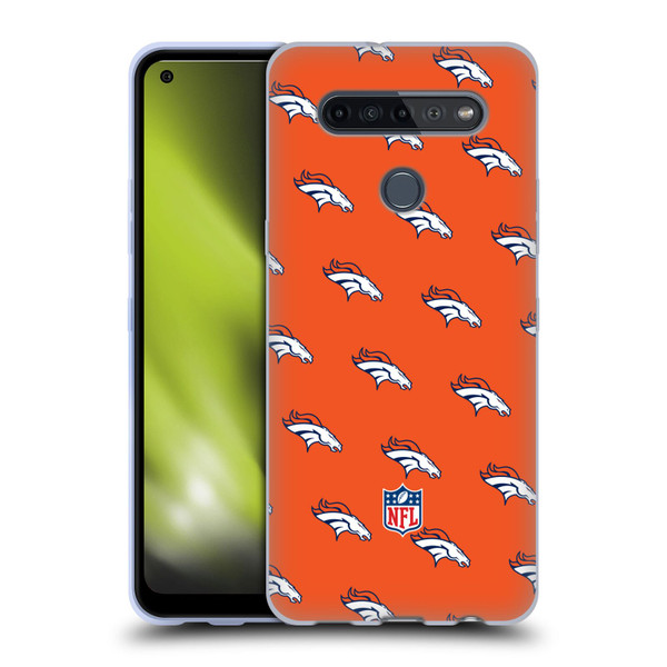 NFL Denver Broncos Artwork Patterns Soft Gel Case for LG K51S