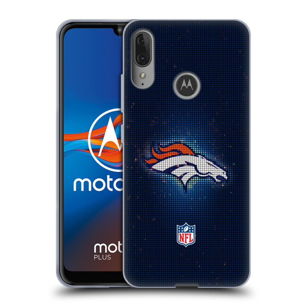NFL Denver Broncos Artwork LED Soft Gel Case for Motorola Moto E6 Plus