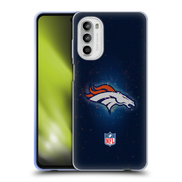NFL Denver Broncos Artwork LED Soft Gel Case for Motorola Moto G52