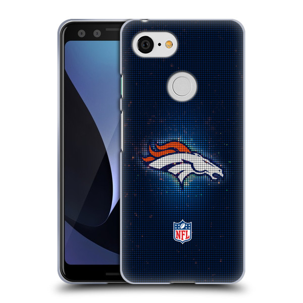 NFL Denver Broncos Artwork LED Soft Gel Case for Google Pixel 3