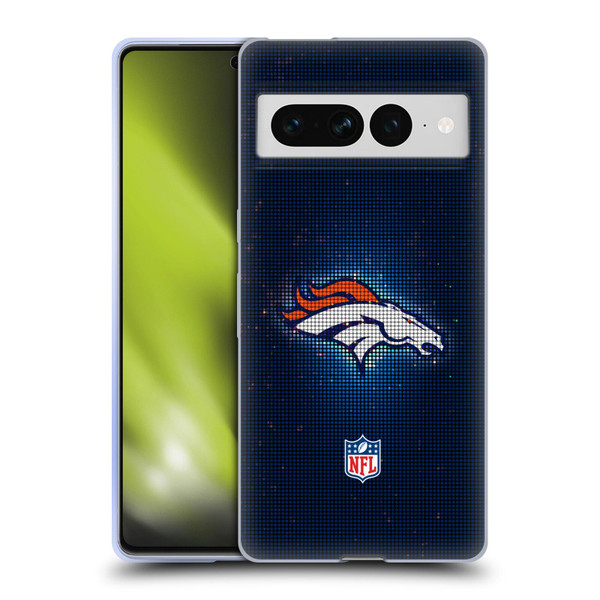 NFL Denver Broncos Artwork LED Soft Gel Case for Google Pixel 7 Pro