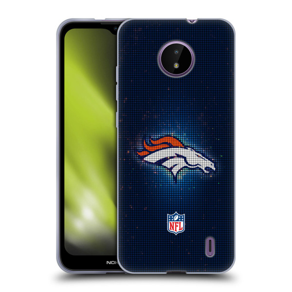 NFL Denver Broncos Artwork LED Soft Gel Case for Nokia C10 / C20