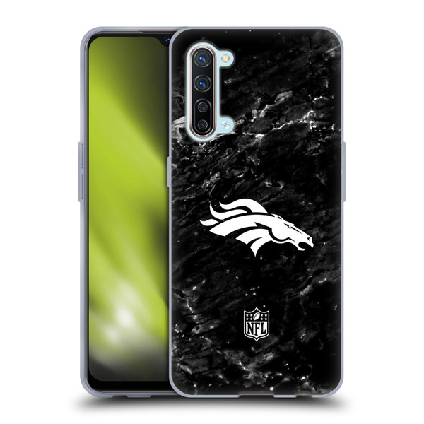 NFL Denver Broncos Artwork Marble Soft Gel Case for OPPO Find X2 Lite 5G