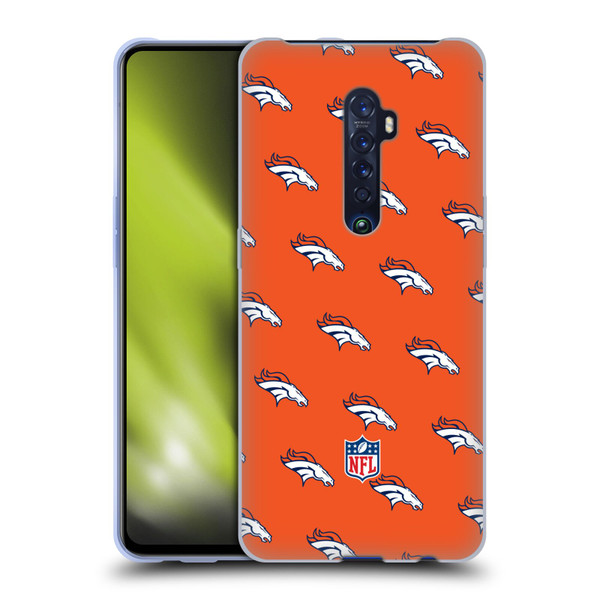 NFL Denver Broncos Artwork Patterns Soft Gel Case for OPPO Reno 2