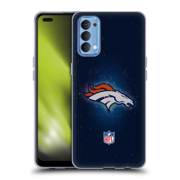 NFL Denver Broncos Artwork LED Soft Gel Case for OPPO Reno 4 5G