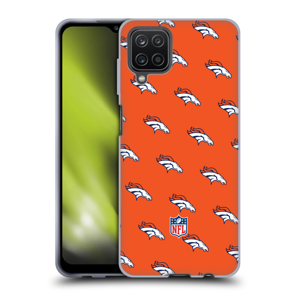 NFL Denver Broncos Artwork Patterns Soft Gel Case for Samsung Galaxy A12 (2020)