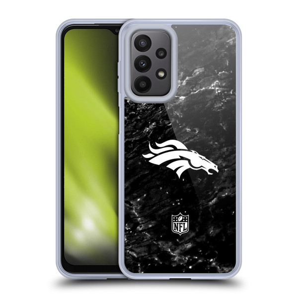 NFL Denver Broncos Artwork Marble Soft Gel Case for Samsung Galaxy A23 / 5G (2022)