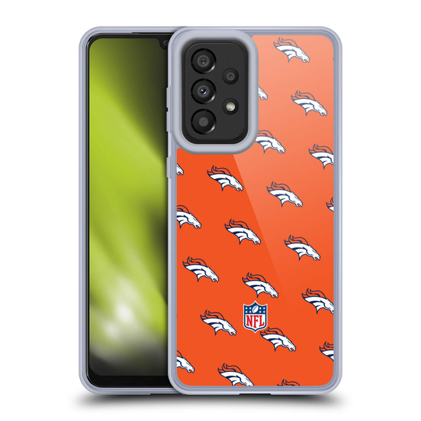 NFL Denver Broncos Artwork Patterns Soft Gel Case for Samsung Galaxy A33 5G (2022)