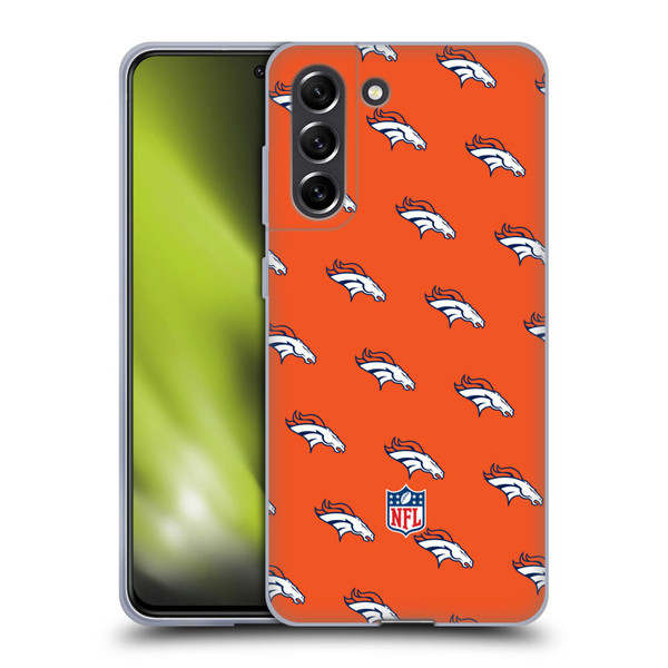 NFL Denver Broncos Artwork Patterns Soft Gel Case for Samsung Galaxy S21 FE 5G