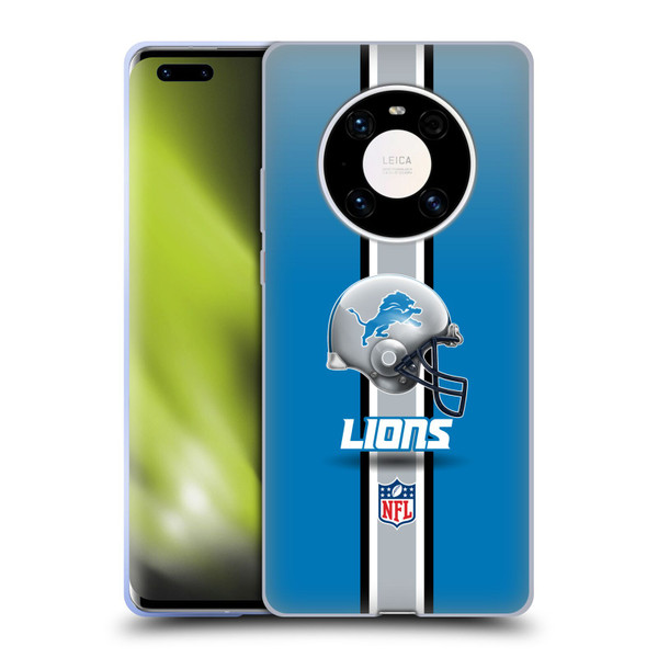 NFL Detroit Lions Logo Helmet Soft Gel Case for Huawei Mate 40 Pro 5G