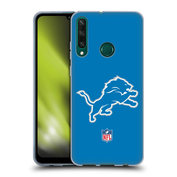 NFL Detroit Lions Logo Plain Soft Gel Case for Huawei Y6p