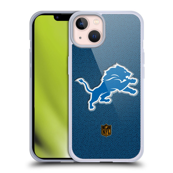 NFL Detroit Lions Logo Football Soft Gel Case for Apple iPhone 13 NFL Detroit Lions Logo Football Soft Gel Case for Apple iPhone 13