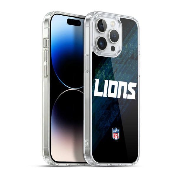 NFL Detroit Lions Logo Blur Soft Gel Case for Apple iPhone 13 Pro Max & MagSafe