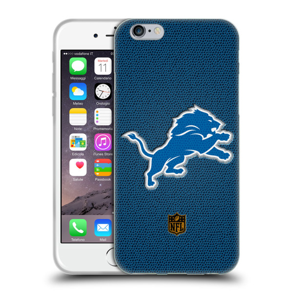 NFL Detroit Lions Logo Football Soft Gel Case for Apple iPhone 6 / iPhone 6s