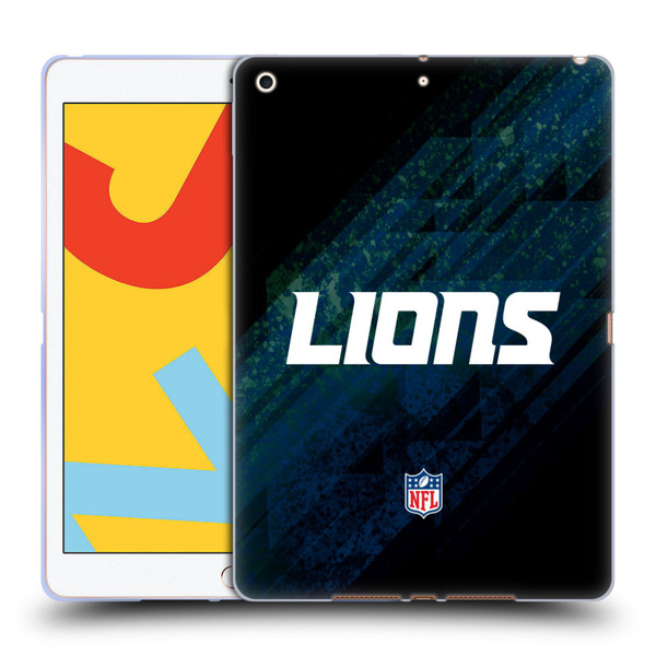 NFL Detroit Lions Logo Blur Soft Gel Case for Apple iPad 10.2 2019/2020/2021