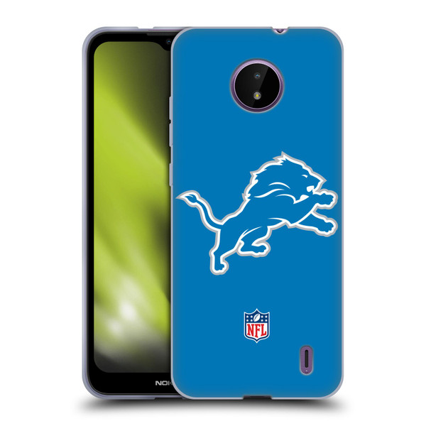 NFL Detroit Lions Logo Plain Soft Gel Case for Nokia C10 / C20