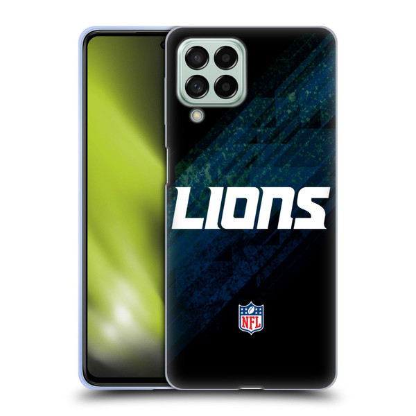 NFL Detroit Lions Logo Blur Soft Gel Case for Samsung Galaxy M53 (2022)